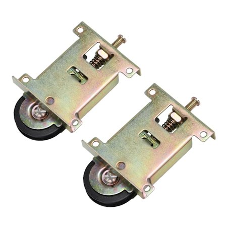 2 stk. Skyvedørshjul for skap Svart Kulelagerenhet