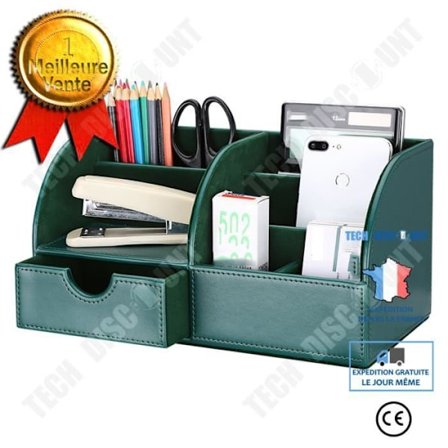 TD Office förvaring box office brevpapper lärande ins söt pennhållare PU läder stor pennhållare mörkgrön bo