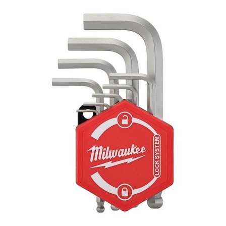 Milwaukee 4932492399 Sekskantnøkkelsett kompakte, 1,5-10 mm, 9 stk, Håndverktøy