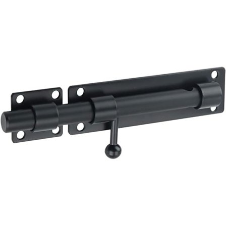 Pulttilukko oveen (ei sisällä lukkoa) Liukukiskolukko Ulko-oven lukko Lukkoreiällä, mattamusta ruostumaton teräs