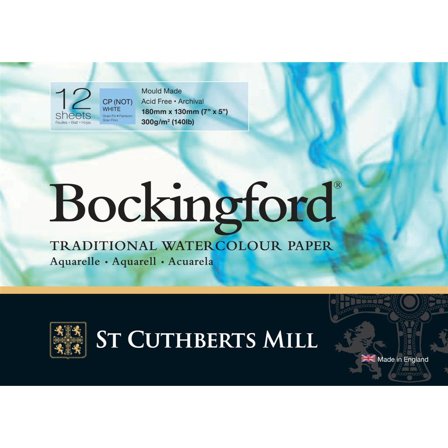 St Cuthberts Mill Bockingford Akvarellblokk CP/NOT 300g 18x13cm