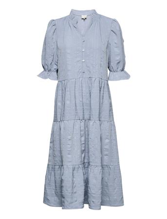 Bergitta Dress Polvipituinen Mekko Sininen Minus