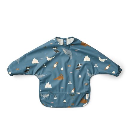 LIEWOOD Merle Print Cape Bib Elephanta Arctic Sea / Ocean view, Tøj & Bolig, Børnetøj, Hagesmække