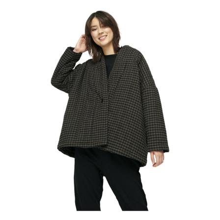 Moshi Moshi Mind Ground Jakke Gingham Brun, Dame, Størrelse: L