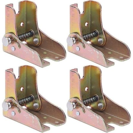 4 stk sammenleggbare bordben, låseforlengelse bordben, varmvalset stål sammenleggbare sofa sengben