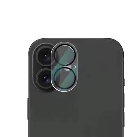 iPhone 16 Linsebeskyttelse Fuld Dækning Kamerabeskyttelse i Hærdet Glas