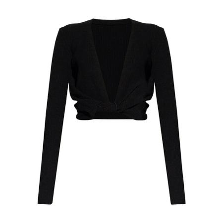 Jacquemus Noue top with decorative knot Sort, Dame
