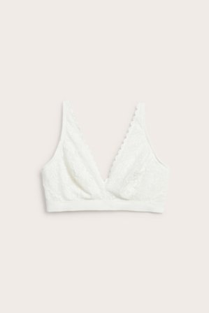 Kappahl | Spets-bralette Offwhite 3XL | Offwhite