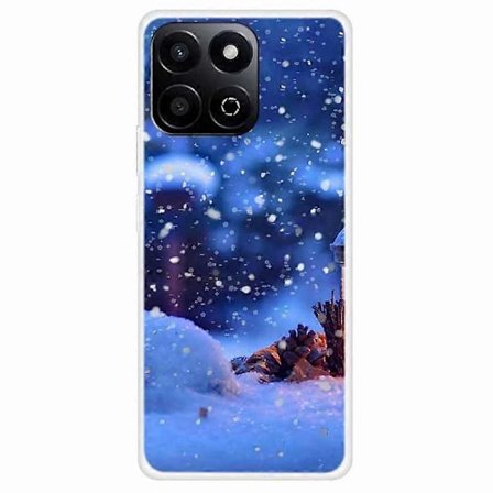 TPU-puhelinkotelo Honor Play 60 Plus 5G/200 Smart 5G/Play 9T/X7c 4G -malleille, juhlava joulukuvio