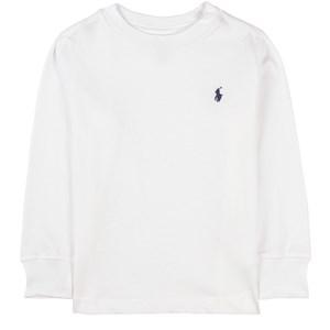 Kids - Ralph Lauren White Logo Long Sleeve Tee T-Shirt 2 years - Tops - 2 years - White - Junge