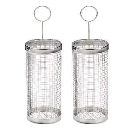 Grillkurve i rustfrit stål 2-pak til grill, kulgrill og udendørs grill