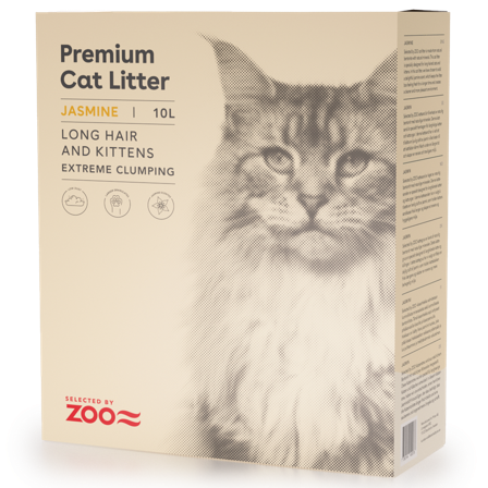 Selected by ZOO - Kattesand Jasmine Long Hair & Kitten 10L - Katt - Kattesand & kattestrø - Klumpdannende kattesand - ZOO.no