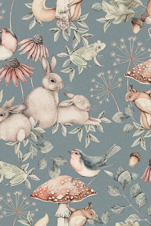 Newbie | Tapetti Minou Sininen ONE SIZE | Sininen