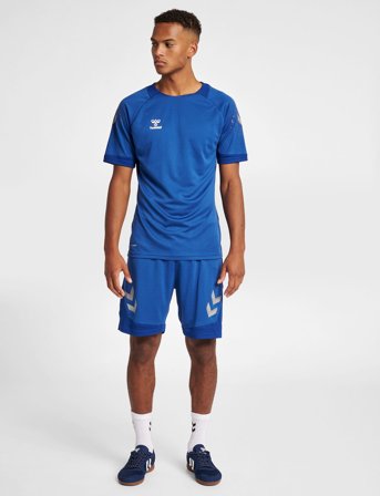 Hummel Hmllead S/S Poly Jersey - Blue - S
