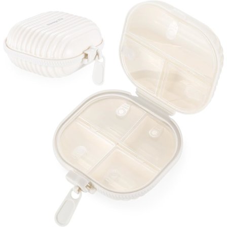 Pieni pillerirasia, 7 lokeroa, kannettava pillerikotelo, matkapillerijärjestäjä, päivittäinen kannettava lääkevitamiinirasia, pieni pillerisäiliö 