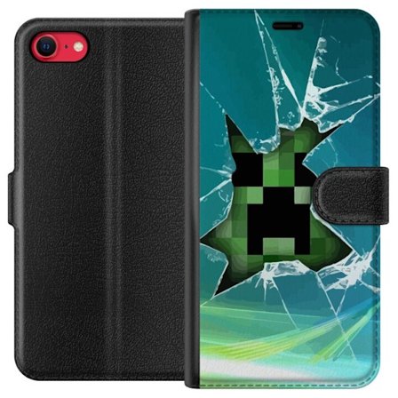 Kompatibel Tegnebogsetui til Apple Apple iPhone 7 MineCraft