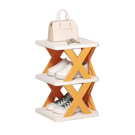 Sko Hylle Oppbevaringsorganisator Flerlagsdesign Sterk Bæreevne Utmerket Stabilitet Enkel å Installere Avtakbar Vertikal Skohylle