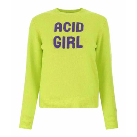 Saint Barth, Round-neck Knitwear Groen, Dames, Maat:M