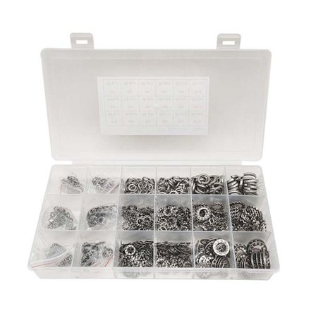 720st Låsbrickor Fjäderbrickor Star Bricka Assort