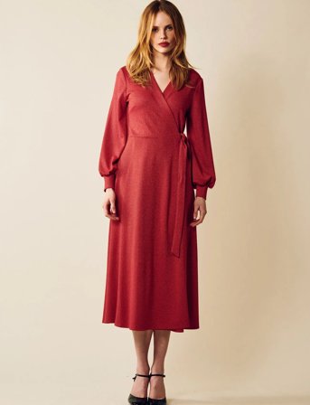 Jumperfabriken Eveline Dress - Red - XS