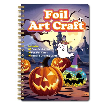 Halloween Magisk Kunst Malebok Overføringspasta Barnas Håndlagde Fargerike Fylling Magisk Kunstmaling