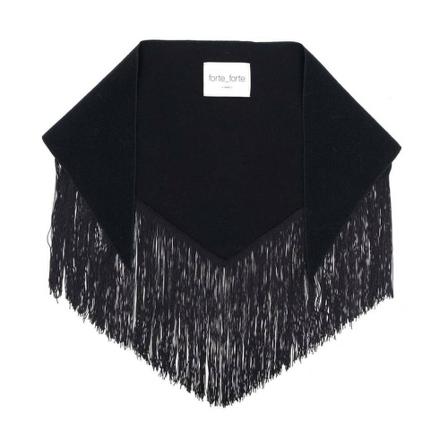 Forte Forte, Winter Scarves Zwart, Dames, Maat:ONE Size