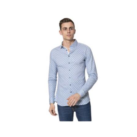 Desoto Floral shirt Blå, Herre Skjorter