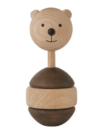 Bear Rattle Home Kids Decor Decoration Accessories/details Monivärinen/Kuvioitu OYOY Living Design