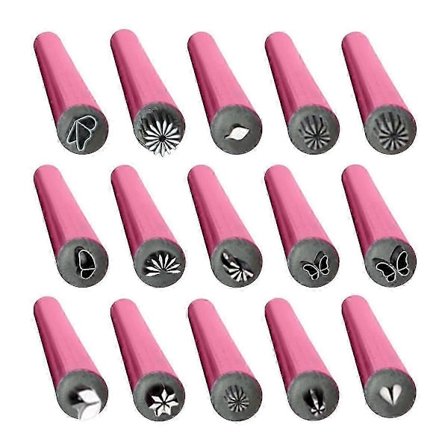 15 stk. Nail Art Stempel Penn Sett, Blomster Nail Stempel Penn, Nail Art Stempel Kit, Nail Art Verktøy Med Ulike Mønstre