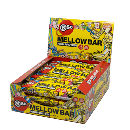 12 x BSc Mellow Bar 50 g Banana