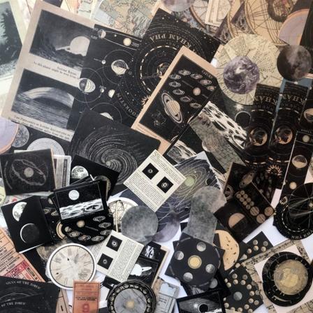 Tarra-arkki scrapbookingiin itseliimautuvat deco scrapbooking washi-tarrat Tidsminne 2