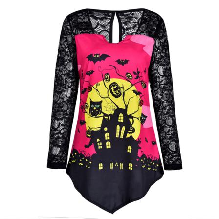 Halloween-kostym Tröja Med Rund Hals Party Dress Up Street P