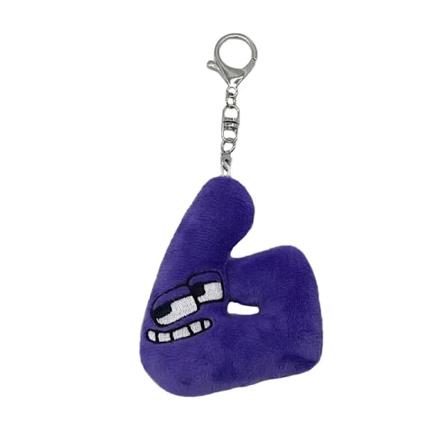 A-Z Alfabetet Plysch Leksak Förskoleutbildning Engelska ABC Bokstav Fylld Djur Plushie Barnpresent Mobiltelefonväska Hänge 7