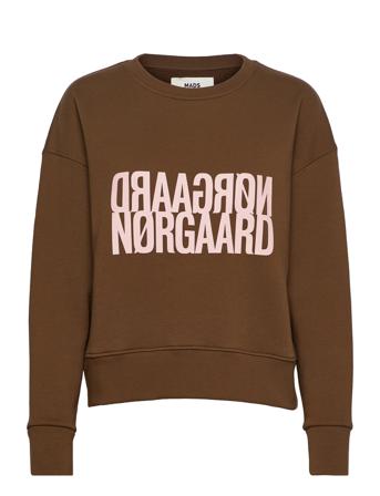 Organic Sweat Tilvina Sweatshirt Fav Brown Mads Nørgaard