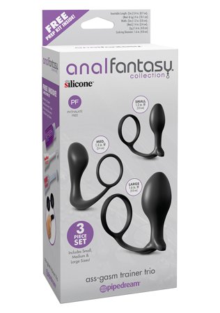 ASS GASM COCK TRAINER TRIO BLACK