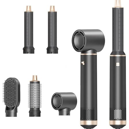 Hårfönborste - 5-i-1 hårfönborste set - Air Styler hårfönborste - med 5 tillbehör