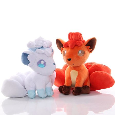 Söt Elf Ice Vulpix Docka Fire Vulpix Plysch Docka 8-tums Plysch Docka [DB]