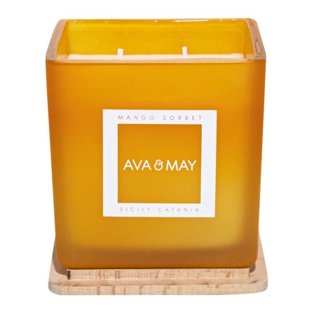 AVA & MAY Candele Sorbetto al mango 450g - Candela Profumata