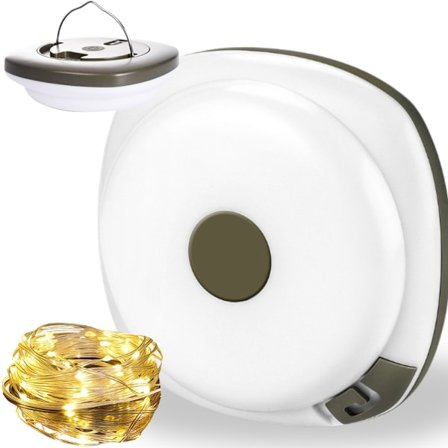 LED-ljusslinga 8 m - Uppladdningsbar campingbelysning