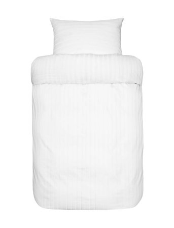 Høie of Scandinavia Milano Satin Sengetøj - White - 140X200;60X63CM