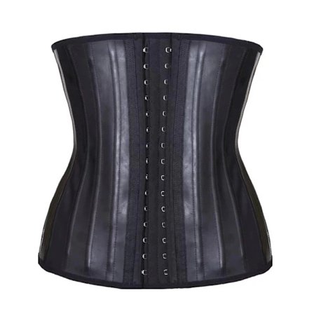 Kvinners Underbust Latex Sports-Korsett Midje Trener Korsetter Timeglass