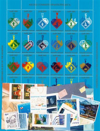 Grønland - 14 forskellige frimærker - Postfrisk