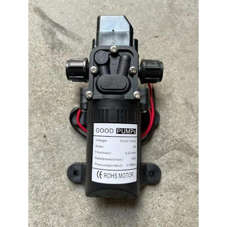 DC 12V helt ny 70W selvpumpende højtryksvandmembranpumpe