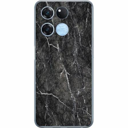 Oneplus Ace Racing Genomskinligt Skal Marmor Svart