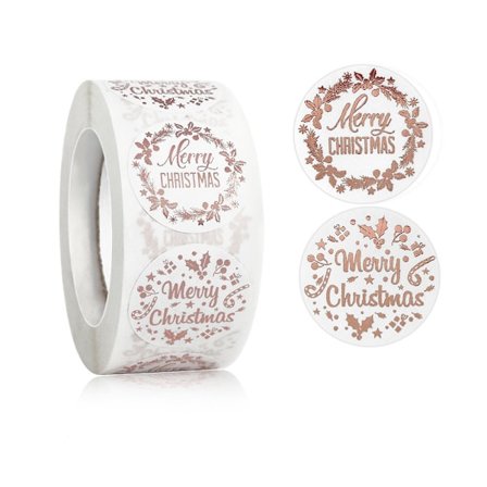 God Jul klistermärken 1 rulle med 500 st