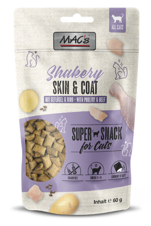 Mac's Shakery Hud og Pels 60g - Kattegodbit