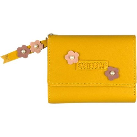 Izvanredno Punge til Kvinder Sød Mode Bifold Holder Clutch Læder Kortholder Pung. (blomsterstil)