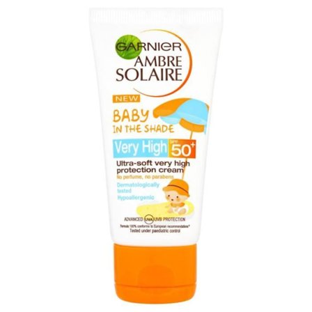 Solcreme - Garnier Ambre Solaire - Meget Høj Beskyttelse SPF 50+ - Vandfast - 50ml