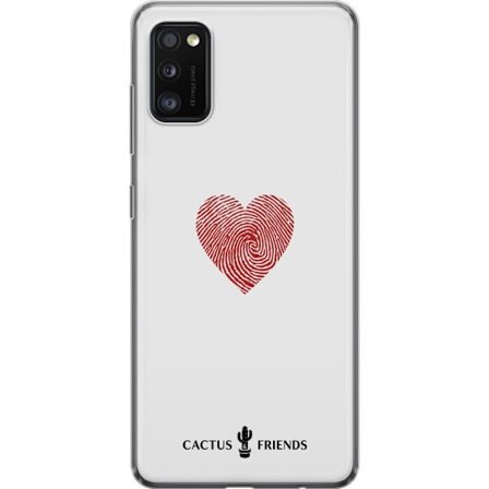 Kompatibel Mobilcover til Samsung Samsung Galaxy A41 Cactus and Friends - Fingerprint Love