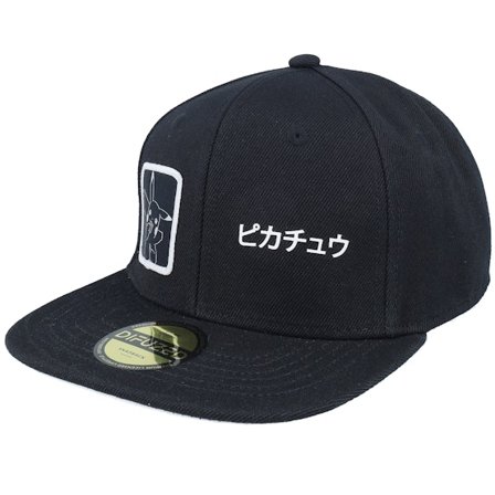 Difuzed - Svart snapback Caps - Pokémon Pikachu Black Snapback @ Hatstore